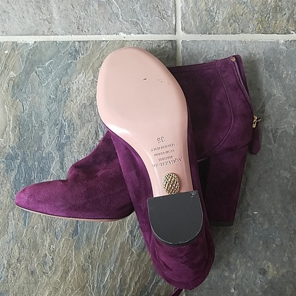 NWOB Aquazzura Firenze Purple Bootie (36) - Picture 5 of 7
